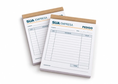 Bloco / Talão Personalizado 14x20cm – 100 Folhas
