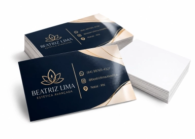 Cartão de Visita Fotográfico Glossy 230g