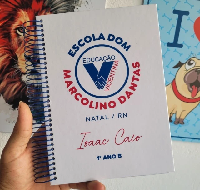 Agenda escolar A5 - 1dia por pagina Colorido