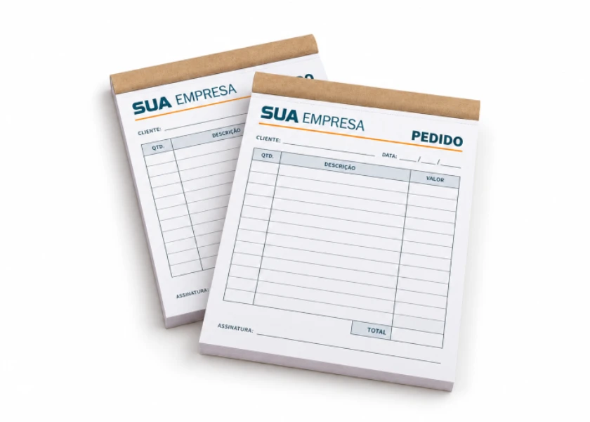 Bloco / Talão Personalizado 14x20cm – 100 Folhas