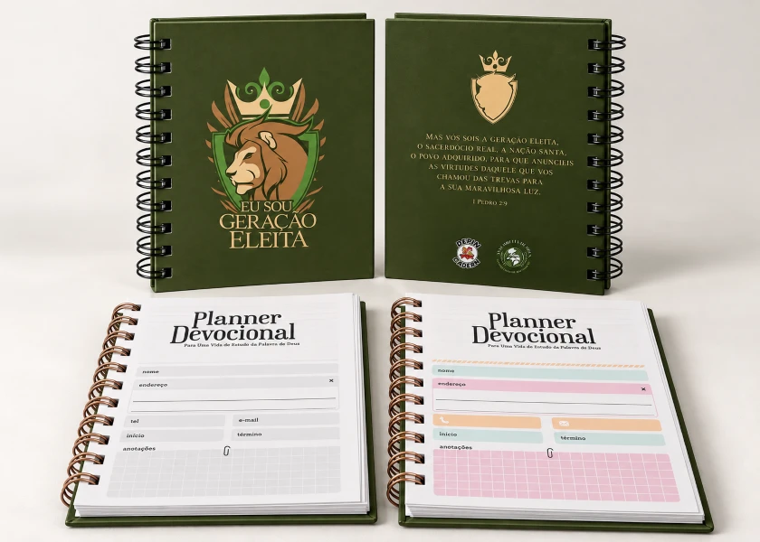 Caderno Planner Devocional A6 96 folhas
